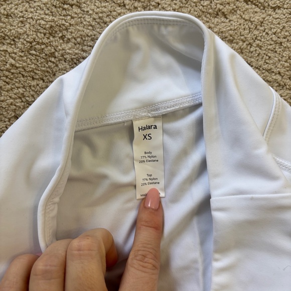 HALARA Softlyzero Airy Collar Pocket Color Block 2-Piece Mini Golf Active Dress - Picture 12 of 16